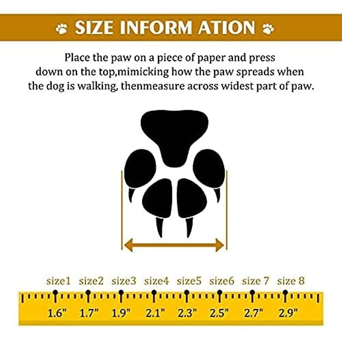 Dog Boots; Waterproof Dog Shoes; Dog Booties with Reflective Rugged Anti-Slip Sole and Skid-Proof; Outdoor Dog Shoes for Medium Dogs 4Pcs - Image 41