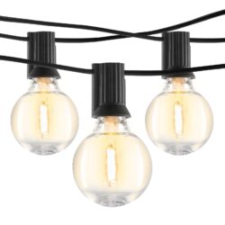 100FT Solar LED Outdoor String Patio Lights Waterproof with Remote Control