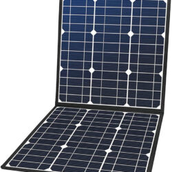 100W 18V Portable Solar Panel, Flashfish Foldable Solar Charger with 5V USB 18V DC Output Compatible with Portable Generator, Smartphones, Tablets and More