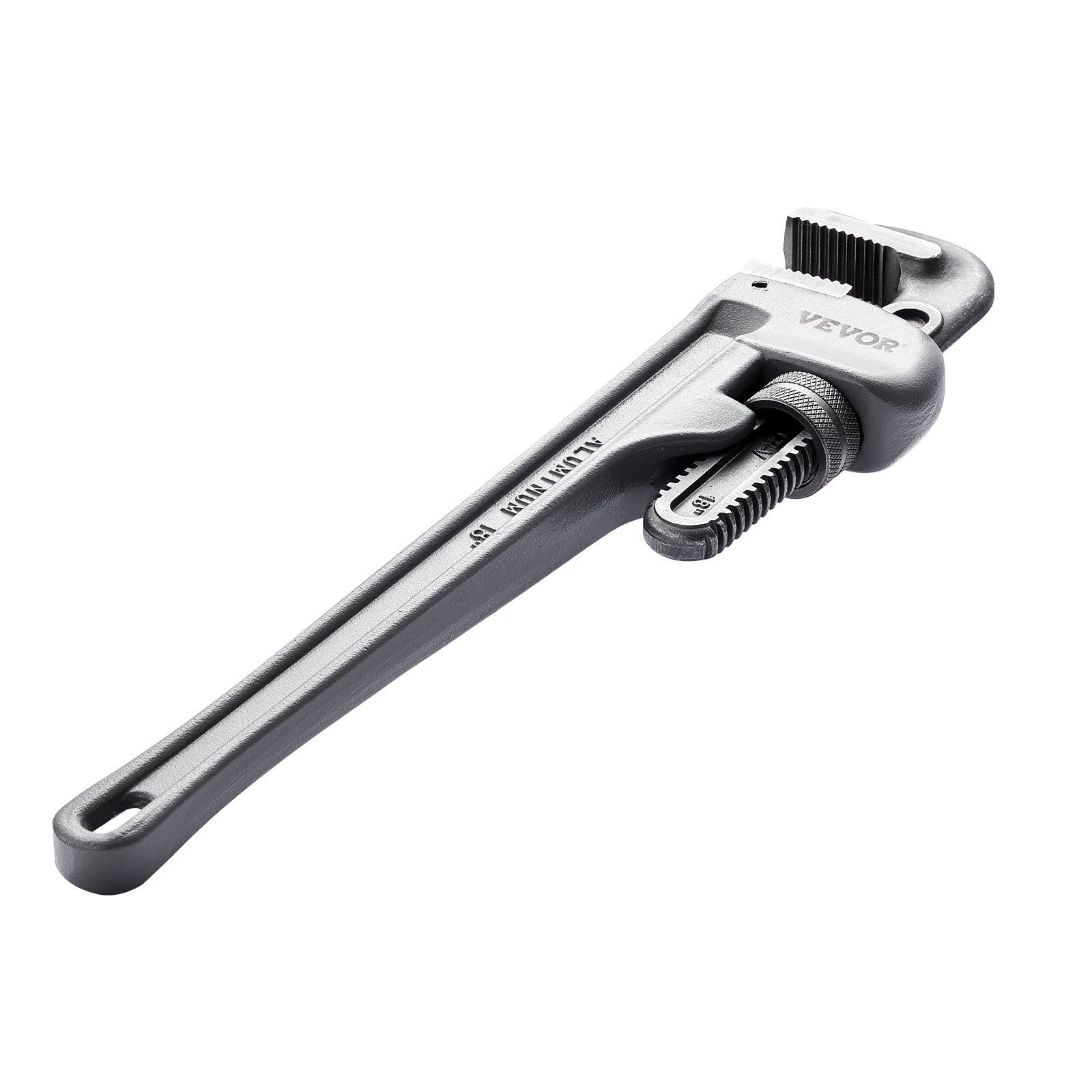 VEVOR 3-Piece Pipe Wrench Set, 10" 14" 18" Aluminum Straight Pipe Wrench, Adjustable Plumbing Wrench, with High Strength Jaw and Ergonomic Handle, Hangable Design, for Water Pipes, Automotive Repairs - Image 7