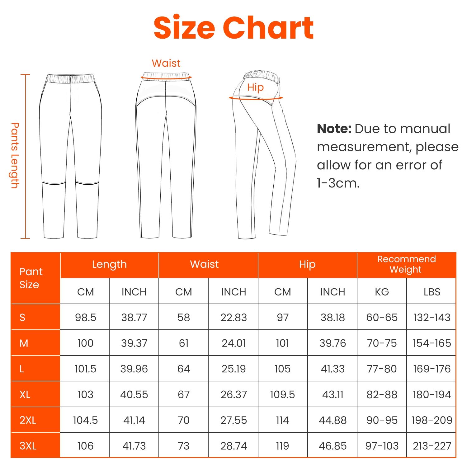 Winter Heated Pants for Men Women with 12 Heating Zones 5V USB Powered Heating Trouser with 3 Heating Levels Machine Washable for Outdoor Winter Activities Unisex - Image 57