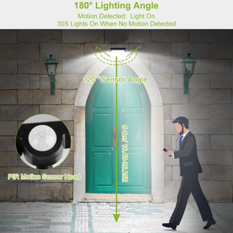 Solar Powered Wall Lights Motion Sensor Lamp - Image 10